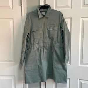 Military Green shirt dress J.crew.